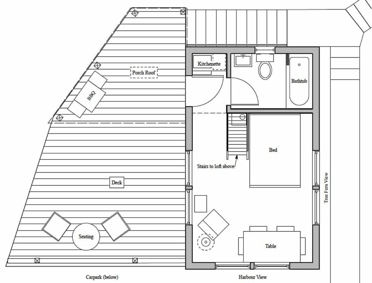 Tiny House In The Sky Hotel Дюндин Екстериор снимка